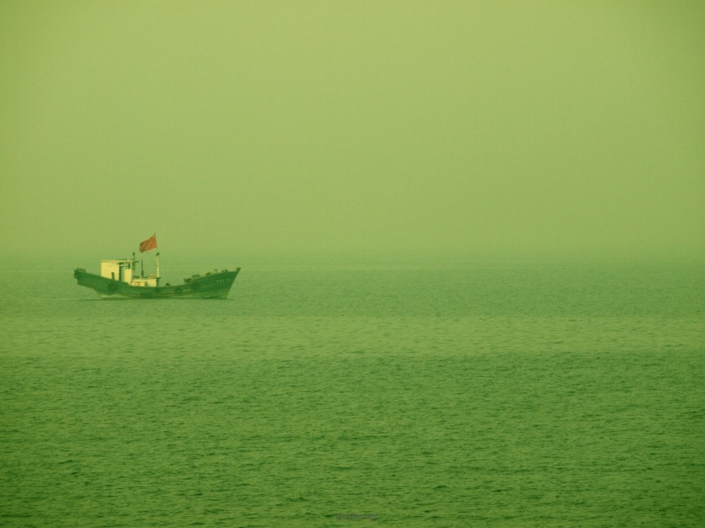 夏末。海