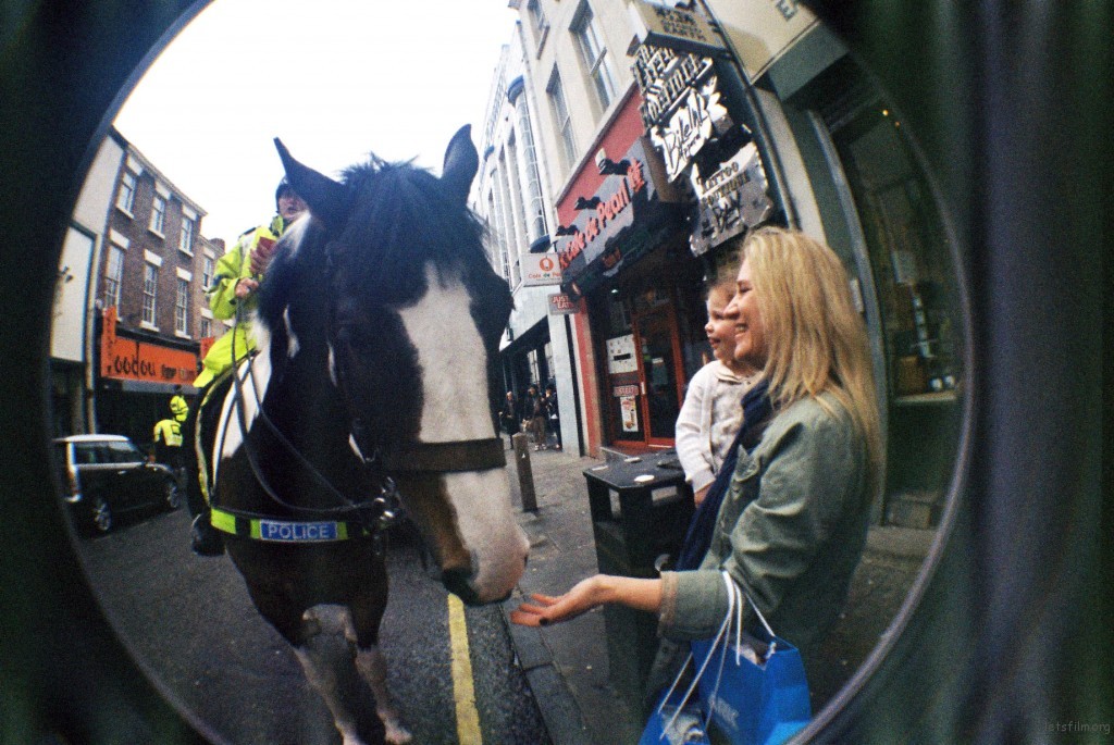 你好，马儿 lomography fisheye 2 camera, Liverpool.
