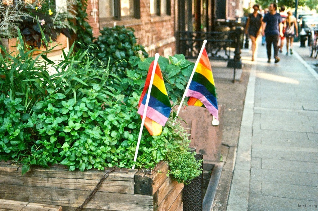rainbow flags